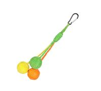 Colorida esfera rascadora de sisal con campanas para jugar activamente, aliviar el estrés, ejercicio, esfera de dentición, juguete para masticar, juguete interactivo para gatos para interiores