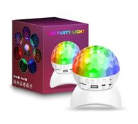 Colorida luz LED de bola de discoteca, altavoz Bluetooth, luz de escenario, recargable, portátil, festival, boda, Am G4D6, luz estroboscópica, USB, fiesta