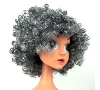 Colorida para accesorios de peluca para eventos de fútbol, mejora tu experiencia de día de juego con estilos divertidos (gris)