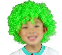 Colorida para accesorios de peluca para eventos de fútbol, mejora tu experiencia de día de juego con estilos divertidos (verde)