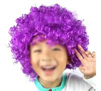 Colorida para accesorios de peluca para eventos de fútbol, mejora tu experiencia de día de juego con estilos divertidos (morado)