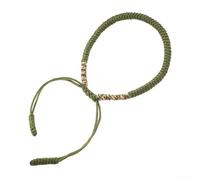 Colorida pulsera de cordón tejida a mano con detalles de nudo de diamante para el uso diario y apilamiento de joyas en capas (B)