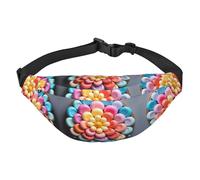 Colorida riñonera grande Candy Boys, bolsa cruzada de viaje, adecuada para disfrutar de deportes, correr, ciclismo, viajes, pesca