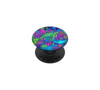 Colorida Vida oceánica con Peces, Tortugas, Pulpo, diseño de arrecifes PopSockets PopGrip Adhesivo