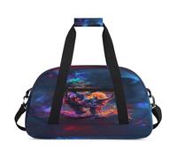 Coloridas bolsas de lona de rinoceronte africano para mujeres, hombres, niños y niñas, bolsa de viaje para fin de semana, bolsa de viaje de 24 L, bolsa de deporte para gimnasio, bolsa de práctica,