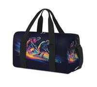 Coloridas bolsas de lona deportivas para jugadores de hockey, para niños, niñas, mujeres, hombres, durante la noche, fin de semana, bolsa de viaje, bolsa de transporte para gimnasio, bolsas de lona