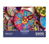 Coloridas cestas Tejidas 1000 Piezas Puzzle Puzzle para Adultos, Cartón Reciclado - Super Divertido para Casa, Actividad Educativa Chula, Regalo Genial para Las Familias 38x26cm/1000pcs