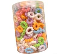 Coloridas cintas para el pelo de dopamina para niños, de alta elasticidad que no dañan el pelo, para niñas, soportes para coletas de caballo de agarre suave, bonitos tonos macarrón y helado, niños de