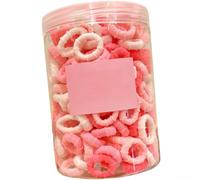Coloridas cintas para el pelo de dopamina para niños, superelásticas, no dañan el pelo, para niñas, agarre suave, soportes elásticos para coleta, tonos macarrones vibrantes, uso diario (6# corazón