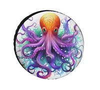 Coloridas cubiertas de neumáticos de pulpo, impermeables, anti UV, cubierta de neumático de 30 pulgadas, cubiertas de rueda de un solo eje para caravana, camión, SUV, remolque, universal para todas