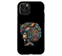 Coloridas espirales de arte afro para el cabello Carcasa para iPhone 11 Pro