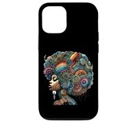 Coloridas espirales de arte afro para el cabello Carcasa para iPhone 12/12 Pro