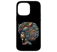 Coloridas espirales de arte afro para el cabello Carcasa para iPhone 14 Pro Max