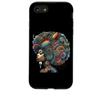 Coloridas espirales de arte afro para el cabello Carcasa para iPhone SE (2020) / 7 / 8
