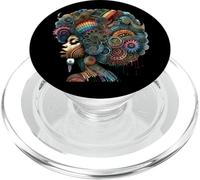 Coloridas espirales de arte afro para el cabello PopSockets PopGrip para MagSafe