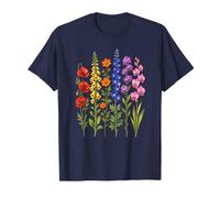 Coloridas Flores Silvestres Botanica Floral Garden Art Design Camiseta