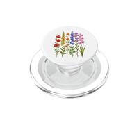Coloridas Flores Silvestres Botanica Floral Garden Art Design PopSockets PopGrip para MagSafe