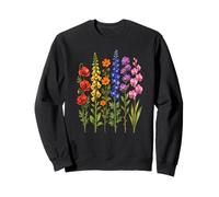Coloridas Flores Silvestres Botanica Floral Garden Art Design Sudadera