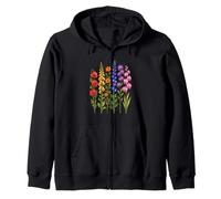 Coloridas Flores Silvestres Botanica Floral Garden Art Design Sudadera con Capucha