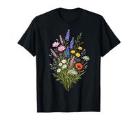 Coloridas Flores Silvestres Floreciendo Floral Naturaleza Camiseta