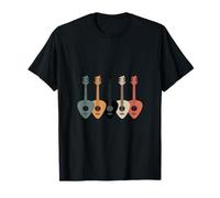 Coloridas púas de Guitarra acústica Ambiente Amante de la música Camiseta