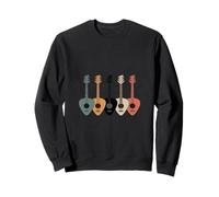 Coloridas púas de Guitarra acústica Ambiente Amante de la música Sudadera