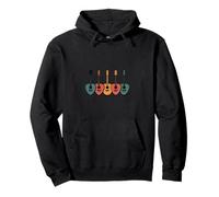 Coloridas púas de Guitarra acústica Ambiente Amante de la música Sudadera con Capucha
