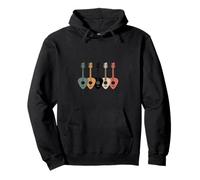 Coloridas púas de Guitarra acústica Ambiente Amante de la música Sudadera con Capucha