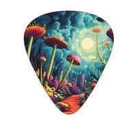 Coloridas púas de guitarra duraderas Venus Flytrap: tres grosores de fino, medio y grueso están disponibles, adecuadas para guitarra, bajo, guitarra eléctrica y ukelele