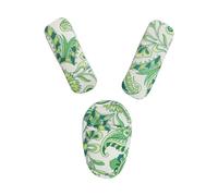 Coloridas y divertidas fundas de hombro con almohadilla en la entrepierna, fácil de lavar, juego de cojines de hombro para cinturón, ligeras para cochecitos, cómodas y protectoras