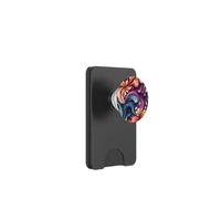 Colorido Abstracto Fluir Floral Remolino Arte PopSockets PopWallet para MagSafe