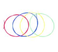 Colorido Accesorio de Pieza de Reemplazo de Cadenas de Nylon para Ukelele, Conjunto de 6 Cuerdas, Sonido Suave y Melodioso, Mano de Obra Fina, Buen para Amigos y Familiares,