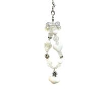 Colorido acrílico mariposa perlas teléfono encanto cadena colgante llavero accesorios llavero para bolso bolso mochila decoración para teléfonos, talla única, como se describe, como se describe