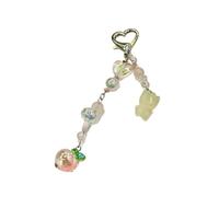 Colorido acrílico mariposa perlas teléfono encanto cadena colgante llavero accesorios llavero para bolso bolso mochila decoración para teléfonos, talla única, como se describe, como se describe
