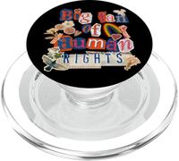 Colorido Activismo Derechos Humanos Diseño Retro Vintage PopSockets PopGrip para MagSafe