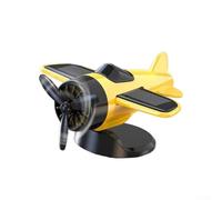 Colorido adorno solar de avión, decoración divertida y única para los amantes de los automóviles y decoración del hogar (amarillo)