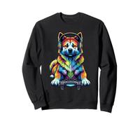 Colorido Akita Video Game Gamer Dog Zoo Design Sudadera