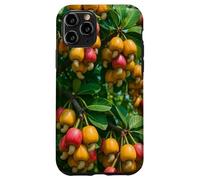 Colorido árbol frutal de anacardo, diseño botánico de Naturaleza Tropical Carcasa para iPhone 11 Pro