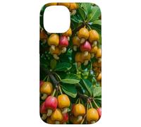 Colorido árbol frutal de anacardo, diseño botánico de Naturaleza Tropical Carcasa para iPhone 14