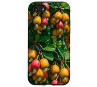 Colorido árbol frutal de anacardo, diseño botánico de Naturaleza Tropical Carcasa para iPhone SE (2020) / 7/8