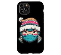 Colorido Arte de Gorro Enmascarado de Invierno Carcasa para iPhone 11 Pro