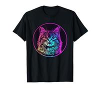 Colorido arte vibrante para gatos amantes de los gatos Camiseta