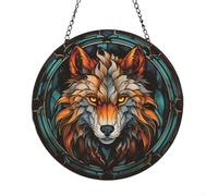 Colorido atrapasueños en forma de mariposa para colgar en porches o jardines para mejorar las pantallas de luz natural (B)