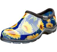 Colorido Azul Girasol Estampado Mujer Sloggers Zuecos Impermeable Jardín Zapatos