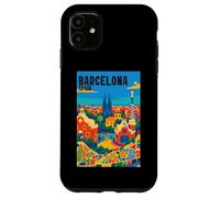 Colorido Barcelona España Parque Gaudí & Sagrada Familia Travel Carcasa para iPhone 11