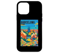 Colorido Barcelona España Parque Gaudí & Sagrada Familia Travel Carcasa para iPhone 12 Mini