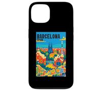 Colorido Barcelona España Parque Gaudí & Sagrada Familia Travel Carcasa para iPhone 13