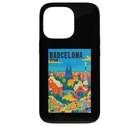 Colorido Barcelona España Parque Gaudí & Sagrada Familia Travel Carcasa para iPhone 13 Pro
