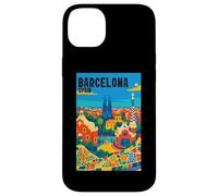 Colorido Barcelona España Parque Gaudí & Sagrada Familia Travel Carcasa para iPhone 14 Plus