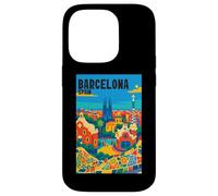 Colorido Barcelona España Parque Gaudí & Sagrada Familia Travel Carcasa para iPhone 14 Pro